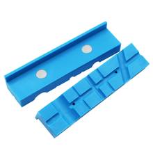 1Pair Magnetic Soft Pad Jaws Rubber For Metal Vise 5.5Inch Bench Vice Vise Jaw Pads Protection Strip 2024 - buy cheap