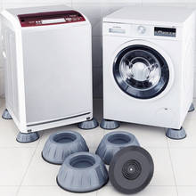 Almohadilla de pie Universal para lavadora, almohadilla antideslizante con absorción de impacto, rodillo de rueda de onda para refrigerador, fijo 2024 - compra barato