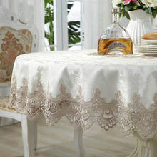 European round tablecloth, lace round tablecloth round tablecloth, household round coffee table cloth 2024 - buy cheap