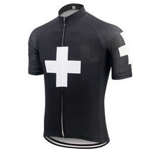 Retro Switzerland Cycling jersey black short sleeve ropa ciclismo triathlon bike clothing mtb jersey breathable bicycle clothes 2024 - buy cheap