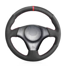 Capa de volante para toyota rav4, protetor de camurça vermelha, marcador de costura, para toyota rav2, celica matrix mr2, supra voltz, caleca 2024 - compre barato