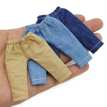 Roupas de boneca de calça longa, 7 cores para ob11,obitsu11, gaiola 1/12, bjd ghz boneca jeans, acessórios de vestuário 2024 - compre barato