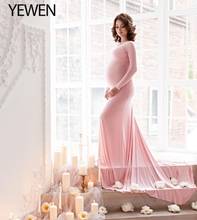 Long Maternity Photography Props Pregnancy Dress For Photo Shooting Mermaid Pregnant Dresses For Women Maxi Maternity Gowns 2024 - buy cheap