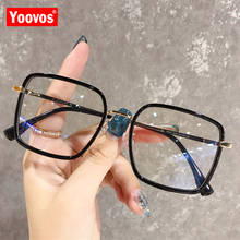 Yoovs-óculos femininos de armação, antiluz azul, retrô, óculos de luxo, lentes transparentes 2024 - compre barato