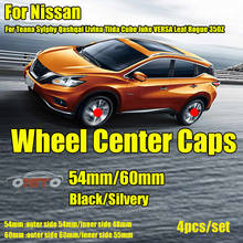 Tapas de centro de rueda de coche, cubiertas de cubo de rueda para Nissan Teana, Sylphy, Qashqai, lidona, Tiida, Juke, 54mm, 60mm, 20 Uds. 2024 - compra barato
