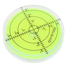 Nível redondo de bolha, 60x12mm, cor verde, acessórios para instrumentos de medição de alta qualidade 2024 - compre barato