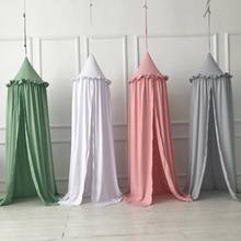 1pc Baby Bed Mosquito Net Hanging Corner Dome Canopy Tent Curtain Bedroom Decor Solid Color Kid's Room Decoration 2024 - buy cheap