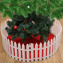 Barrera de esgrima de plástico de 11x29cm, Mini estatuillas de paisaje de árbol de Navidad, miniaturas de hadas de jardín, Artesanías hechas a mano, 5 uds. 2024 - compra barato