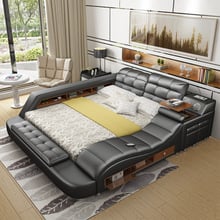 Luxury Modern Bedroom Furniture Designs Leather Fabric Massage Seat King Size Beds Camas Buy Cheap In An Online Store With Delivery Price Comparison Specifications Photos And Customer Reviews