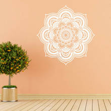 Bohemian Mandala Flower Pattern Wall Sticker Yoga Lotus Ganesha Namaste Indian Art Vinyl Decal Decor Home Family Mural DG311 2024 - buy cheap