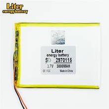 3.7 V 3000mah tablet battery brand tablet general polymer lithium battery 2970115 2024 - buy cheap