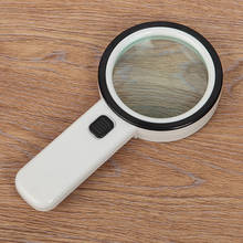 12 LED Handheld  With UV Magnifier 10X Magnifying Glasses Loupe Antique Jewelry Reading Illuminated Magnifier optical glass Lupa 2024 - buy cheap