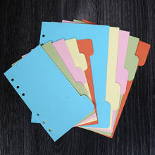 5Pcs/set A5 A6 Notebook Dokibook Planner Dividers Plate Filler Loose Leaf  Colored inner page Notebook Accessories Stationery 2024 - buy cheap