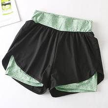 New Style Double Layer High Waist Seamless Leggings Gym Shorts Quick Drying Fitness Short Scrunch Sports Push Up Elastic Shorts 2024 - buy cheap