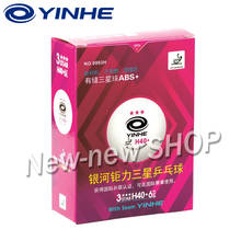 YINHE Galaxy 3-Star Seamed Table Tennis Balls Plastic 40+ ITTF Approved White Poly Ping Pong Balls 2024 - buy cheap