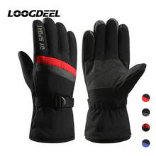 LOOGDEEL Ski Gloves Fitness Sports Ourdoor Winter Warm Waterproof Windproof Cold-proof Touch Screen Snow Skiing Gloves Women Men 2024 - buy cheap