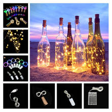 USB/Battery Powered Garland Wine Bottle Lights with Cork 10m 5m Copper Wire Colorful Fairy Lights String Christmas Wedding Decor 2024 - buy cheap