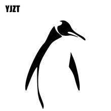 YJZT 10,3 см * 15,2 см, стиль Пингвин, простой стиль, Виниловая наклейка на багажник автомобиля, черный/серебристый цвет 2024 - купить недорого