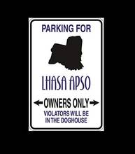 Lhasa Apso, только для парковки, алюминиевый знак для использования внутри или вне помещения, металлический знак 2024 - купить недорого