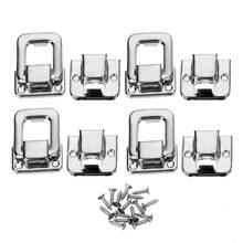 4pcs Nickelage Fastener Toggle Lock Latch Case Boxes Chests Trunk Door Latch Luggage Box Suitcase Decorating Hasps 25*37mm 2024 - buy cheap