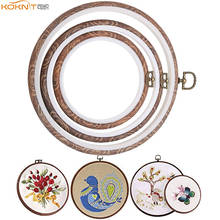 KOKNIT 5 Size Embroidery Hoops Frame Cross Stitch Hoop Ring Imitated Wood Circle Set Display Frame For DIY Cross Stitch Tools 2024 - buy cheap