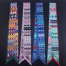 100*5cm New Retro All-match Scarf Tie Bag Handle Silk Scarf Small Ribbon Scarf Women's Neckerchief 2024 - buy cheap
