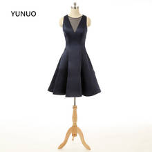 YUNUO Sexy Robe De Cocktail Dresses Fashion Black Taffeta Ruffles For Special Occasion Evening Party Dresses S101401 2024 - buy cheap