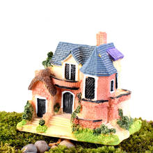 Minicastillo de hadas para jardín, figuritas de castillos, terrario, decoración de jardín, casa en miniatura, Villa, hadas del bosque 2024 - compra barato