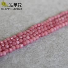 Hot Sale 4mm Faceted New Natural pink Jaspers beads Round shape stones Loose DIY Beads 15inch Jewelry making design wholesale 2024 - buy cheap