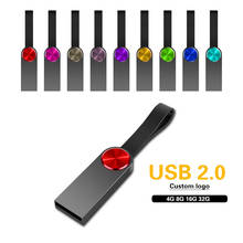 DIY Logo Metal USB Flash Drive 64gb 16GB 8GB Pendrive 32gb Flash Memory Stick 128mb Waterproof Pen Drive 4gb Usb Disk On Key 2024 - buy cheap