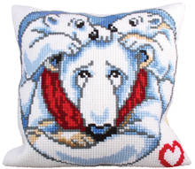 Latch Hook Cushion Kits ball Pillows Wedding Polar bear Home Decoration Kits for Embroidery Unfinished Latch Hook Pillow Case 2024 - buy cheap