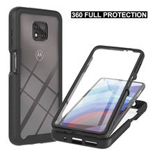 360 Full Protection Armor Shockproof Case For Motorola Moto E7 Plus G Play G9 Power 2021 One 5G Ace Clear Back Cover Funda Capa 2024 - buy cheap