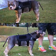 Chaleco táctico para perro, ropa militar transpirable, arnés de tamaño ajustable para entrenamiento, caza, Molle 2024 - compra barato
