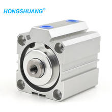 High quality SDA series Pneumatic Compact air Cylinder 16mm Bore to 5 10 15 20 25 30 35 40 45 50mm Stroke double acting cylinder 2024 - buy cheap