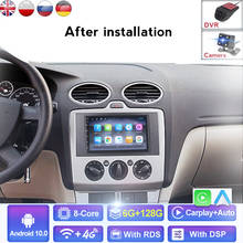 Radio Multimedia con GPS para coche, Radio con reproductor, Android, 2 Din, sin Dvd, Carplay, para Ford Focus EXI MT MK2 MK3 2004-2011 2024 - compra barato