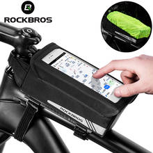 Capa magnética sacos de bicicleta 6.2 polegadas, mtb, tubo de bicicleta de estrada, bolsa de armazenamento impermeável e refletora frontal, acessórios de ciclismo 2024 - compre barato