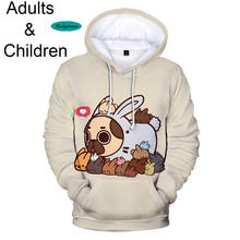 Sudadera con capucha 3D para niños, suéter de animal Harajuku para hombres y mujeres 2024 - compra barato