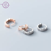 Женские серьги-кольца из серебра 925 пробы, с шестигранным соединением 2024 - купить недорого