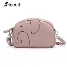 Alneed mini bolsa crossbody feminina, bolsa de mão elegante e de luxo, designer de mão para mulheres, couro legítimo, bolsas de ombro fofas 2024 - compre barato