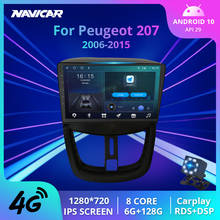 Radio con GPS para coche, 10,0 reproductor Multimedia con Android, IPS, 2Din, estéreo, cinta de navegación, 2IDN, grabadora de DVD, para Peugeot 207, 2006-2015 2024 - compra barato