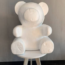 New Hot Polystyrene Styrofoam White Foam Bear Mold DIY Valentine's Day Party Gifts SMR88 2024 - buy cheap