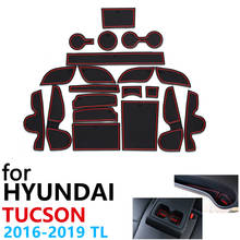 Anti-Slip Rubber Cup Cushion Door Groove Mat for Hyundai Tucson TL MK3 2016~2019 2017 2018 20Pcs Accessories mat for phone 2024 - buy cheap
