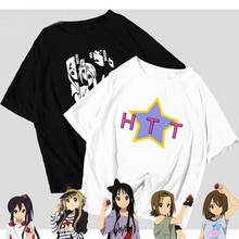 K-ON de Anime, Camiseta de Cosplay para hombres y mujeres, camisa de manga corta de algodón de verano, Akiyama Mio Hirasawa Yui 2024 - compra barato