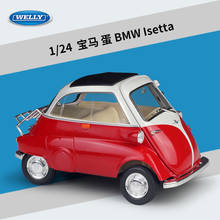 Welly-Coche de aleación modelo BMW Isetta 1:18, vehículo de juguete, controlado por control remoto, juguete de transporte 2024 - compra barato