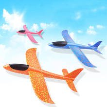 Avião de espuma lançadora manual, 38cm, epp, modelo de avião planador, brinquedo educacional diy para crianças ao ar livre 2024 - compre barato