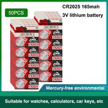 50pcs 3V For Eaxell cr2025 ECR2025 BR2025 DL2025 KCR2025 LM2025 3v button cell coin lithium batteries for watch car toy 2024 - buy cheap