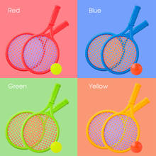 Набор детских теннисных ракеток, Семейные Игрушки для игр родителей и детей, садовые пляжные уличные школьные тренировочные спортивные аксессуары 2024 - купить недорого