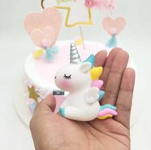 7.5cm unicorn horse my cute pvc little horse action toy figures dolls for girl birthday christmas gift Cake decoration 2024 - buy cheap