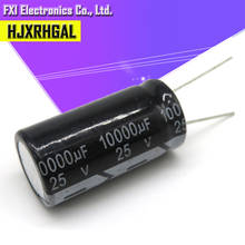 Capacitor eletrolítico novo original, 25v10000uf 18*35mm, 10000uf 25v 18*35, 5 peças 2024 - compre barato