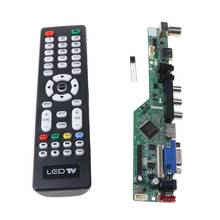 Kit de placa de controle de lcd universal v29, placa de controle av de tv, vga, hdmi, interface usb, envio direto 2024 - compre barato